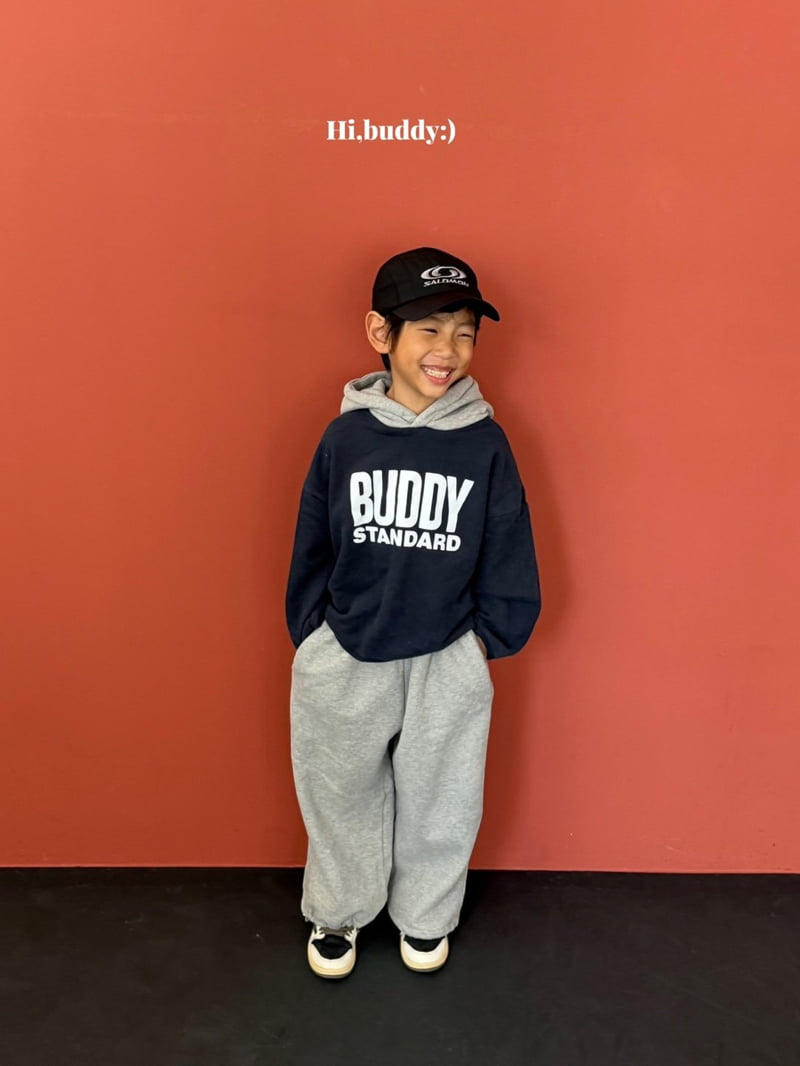Hi buddy - Korean Children Fashion - #magicofchildhood - Flocking Buddy Hoodie - 2