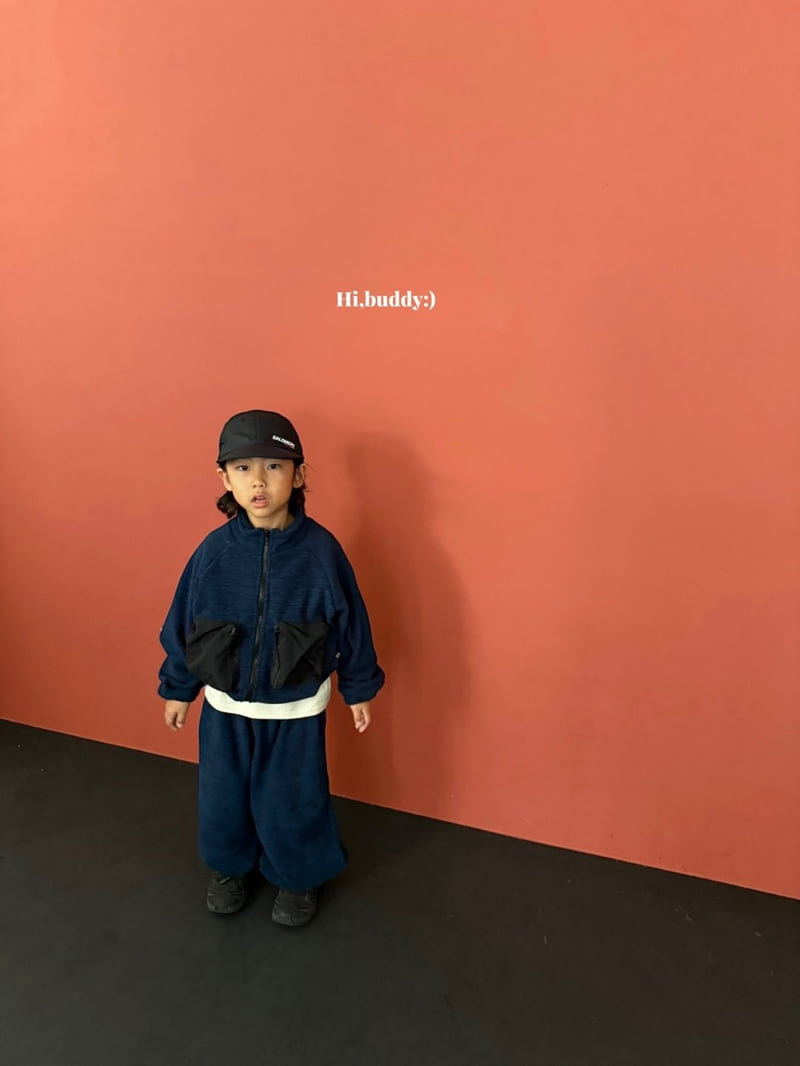 Hi buddy - Korean Children Fashion - #magicofchildhood - Terry Fleece Zip-Up - 9