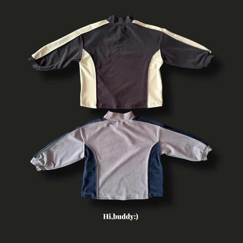 Hi buddy - Korean Children Fashion - #magicofchildhood - Velvet Turtleneck Tee