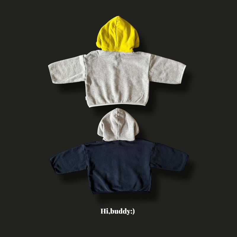 Hi buddy - Korean Children Fashion - #minifashionista - Flocking Buddy Hoodie - 4