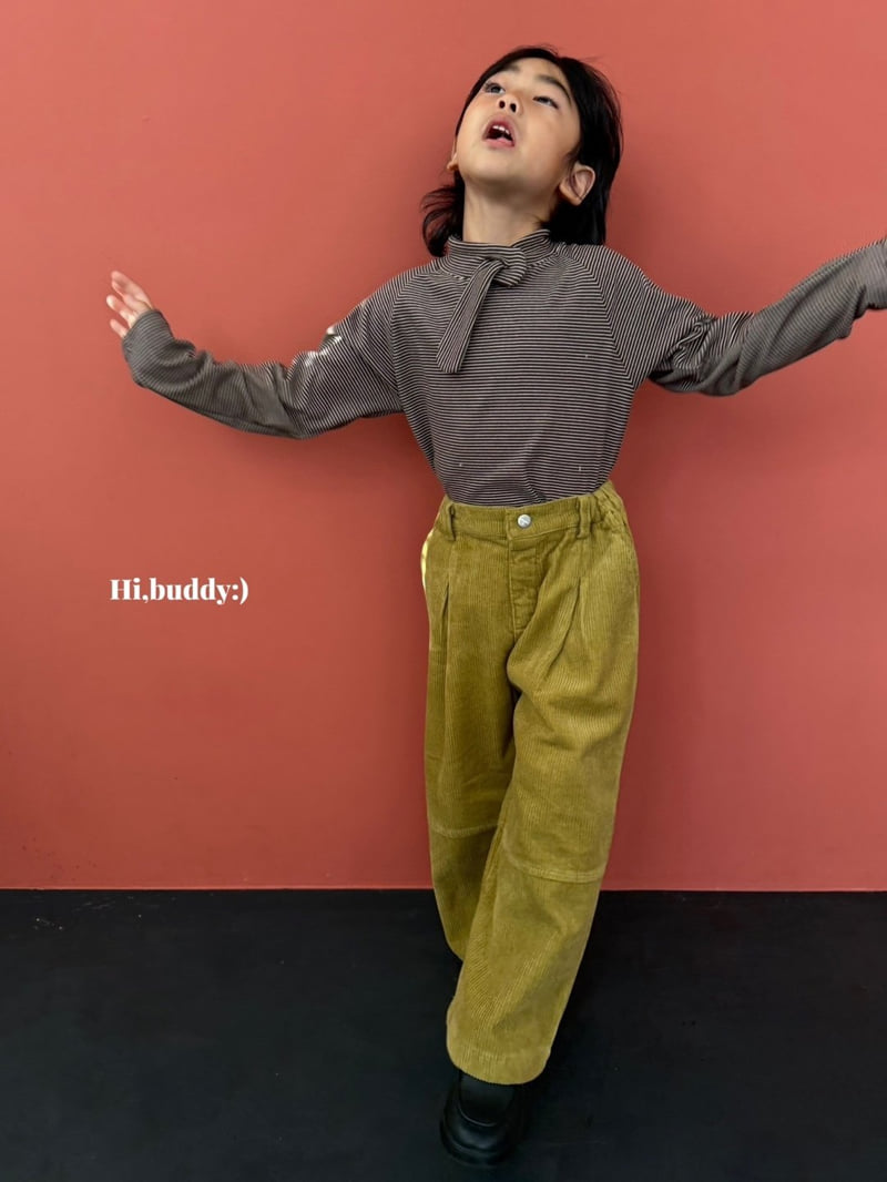 Hi buddy - Korean Children Fashion - #prettylittlegirls - Muffler Turtleneck Tee - 3