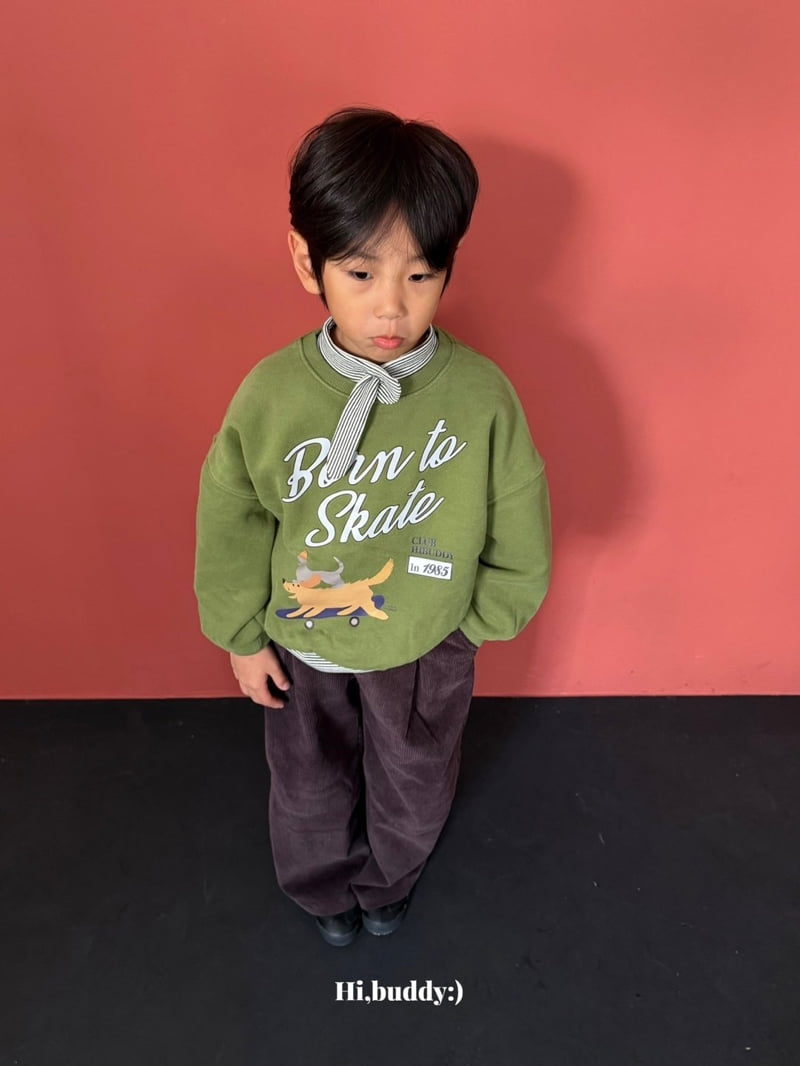 Hi buddy - Korean Children Fashion - #prettylittlegirls - Skate Sweatshirt - 7