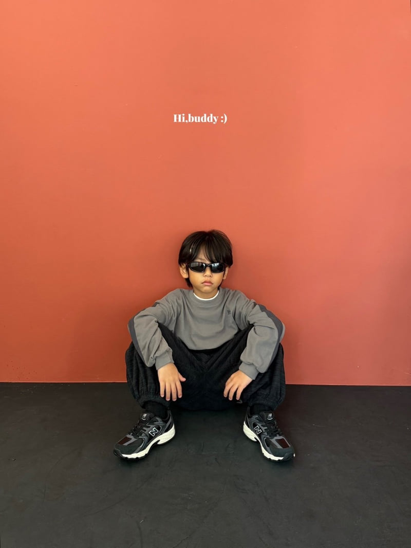 Hi buddy - Korean Children Fashion - #stylishchildhood - Triple Color Tee - 11