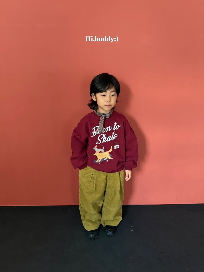 Hi buddy - Korean Children Fashion - #stylishchildhood - Skate Sweatshirt - 10