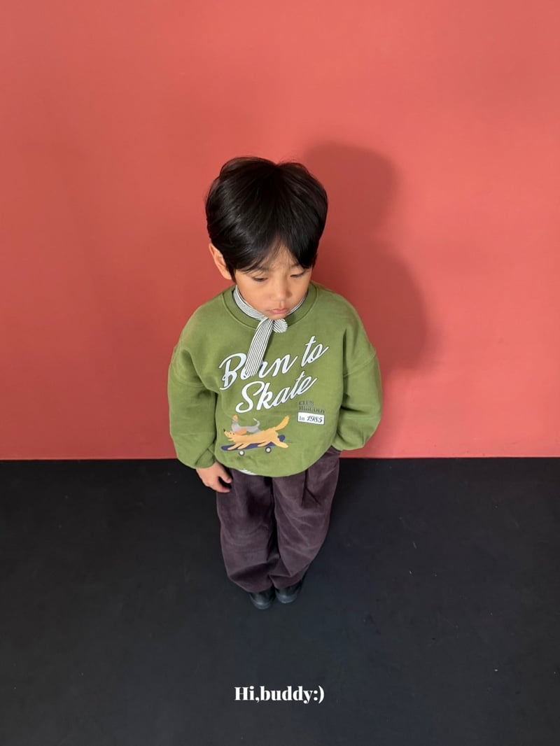Hi buddy - Korean Children Fashion - #todddlerfashion - Skate Sweatshirt - 8