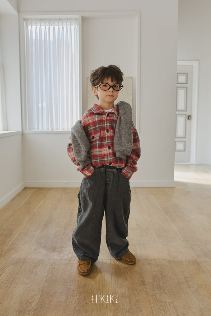 Hikiki - Korean Children Fashion - #childofig - Wool Check Shirt - 5