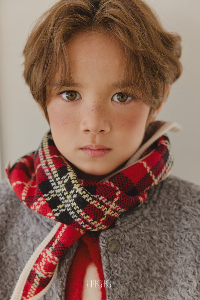 Hikiki - Korean Children Fashion - #designkidswear - Triangle Knit Muffler - 2