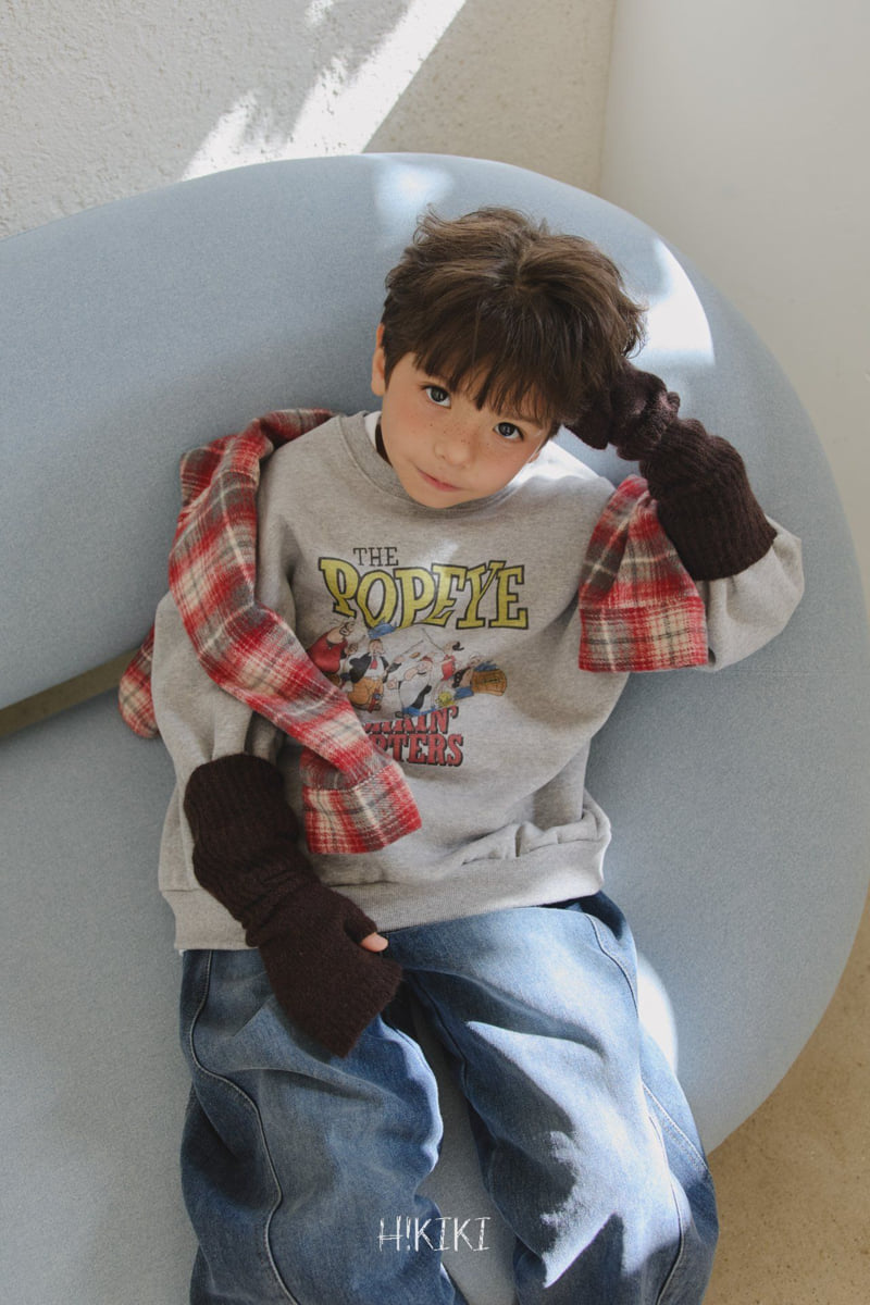 Hikiki - Korean Children Fashion - #designkidswear - Popeye Fishing Sweatshirt