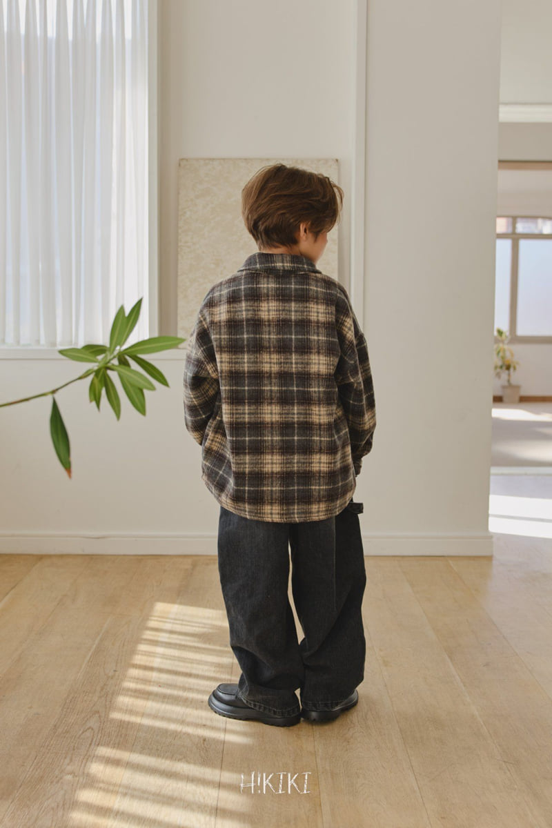 Hikiki - Korean Children Fashion - #kidsshorts - Wool Check Shirt - 11
