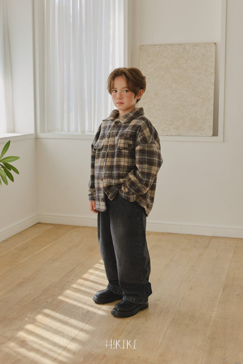 Hikiki - Korean Children Fashion - #kidsstore - Brushed Curve Jeans - 3