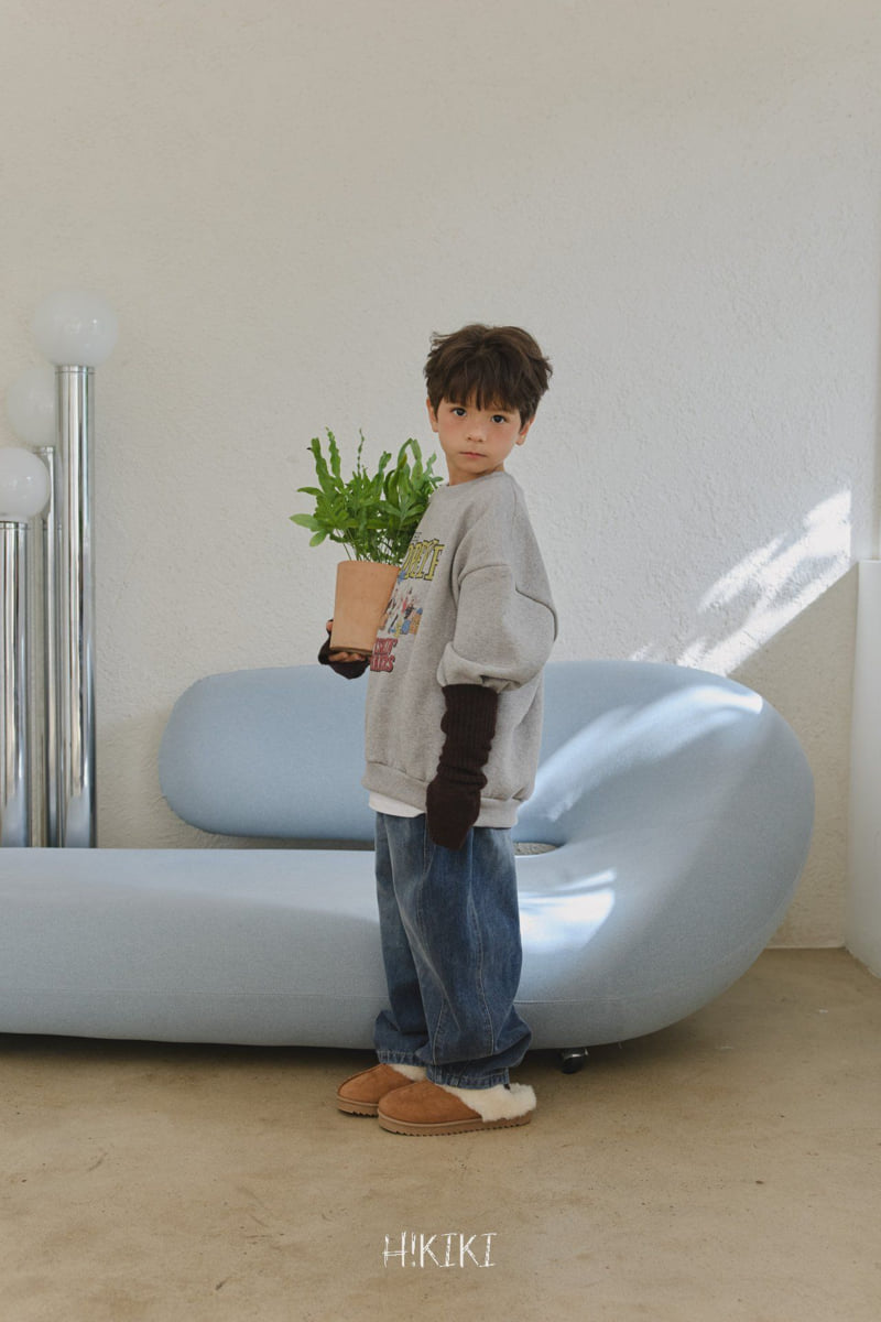 Hikiki - Korean Children Fashion - #kidzfashiontrend - Line Up Wide Jeans - 5