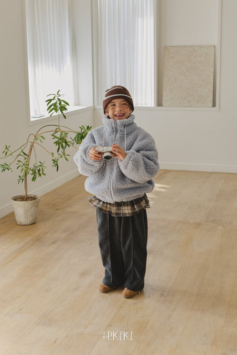 Hikiki - Korean Children Fashion - #littlefashionista - Half Neck Fleece Zip-Up (Junior) - 4