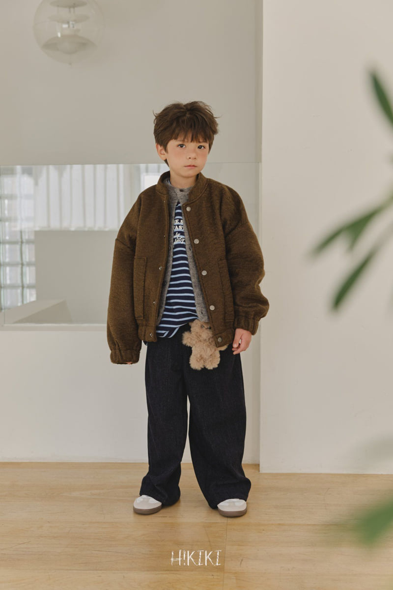 Hikiki - Korean Children Fashion - #littlefashionista - Dandy Wool Bomber Jacket (Junior) - 4