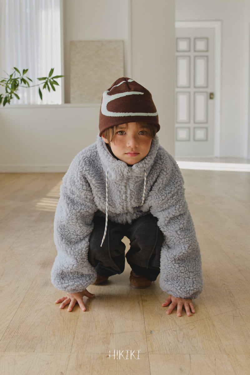 Hikiki - Korean Children Fashion - #minifashionista - Half Neck Fleece Zip-Up - 6