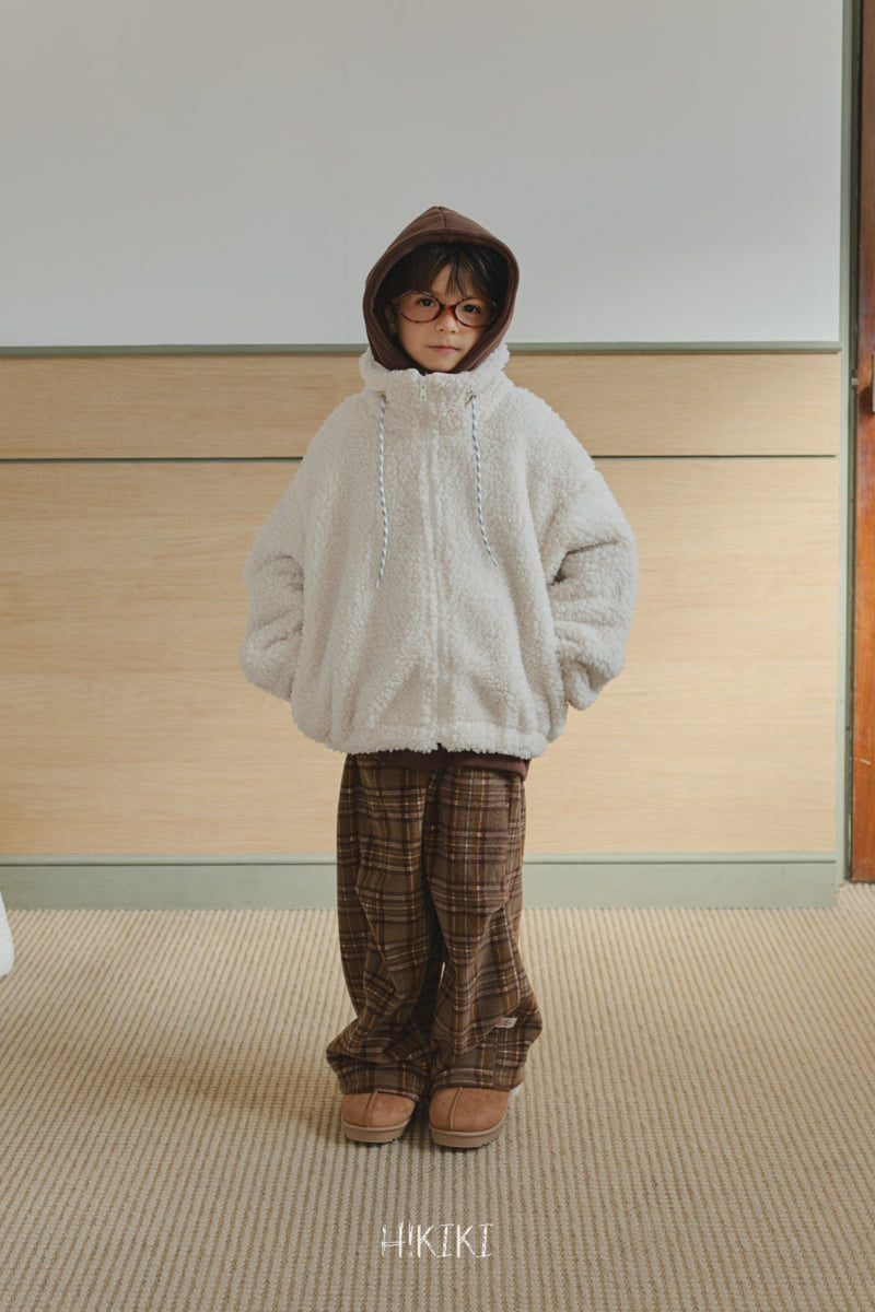Hikiki - Korean Children Fashion - #prettylittlegirls - Check Cozy Pants - 9