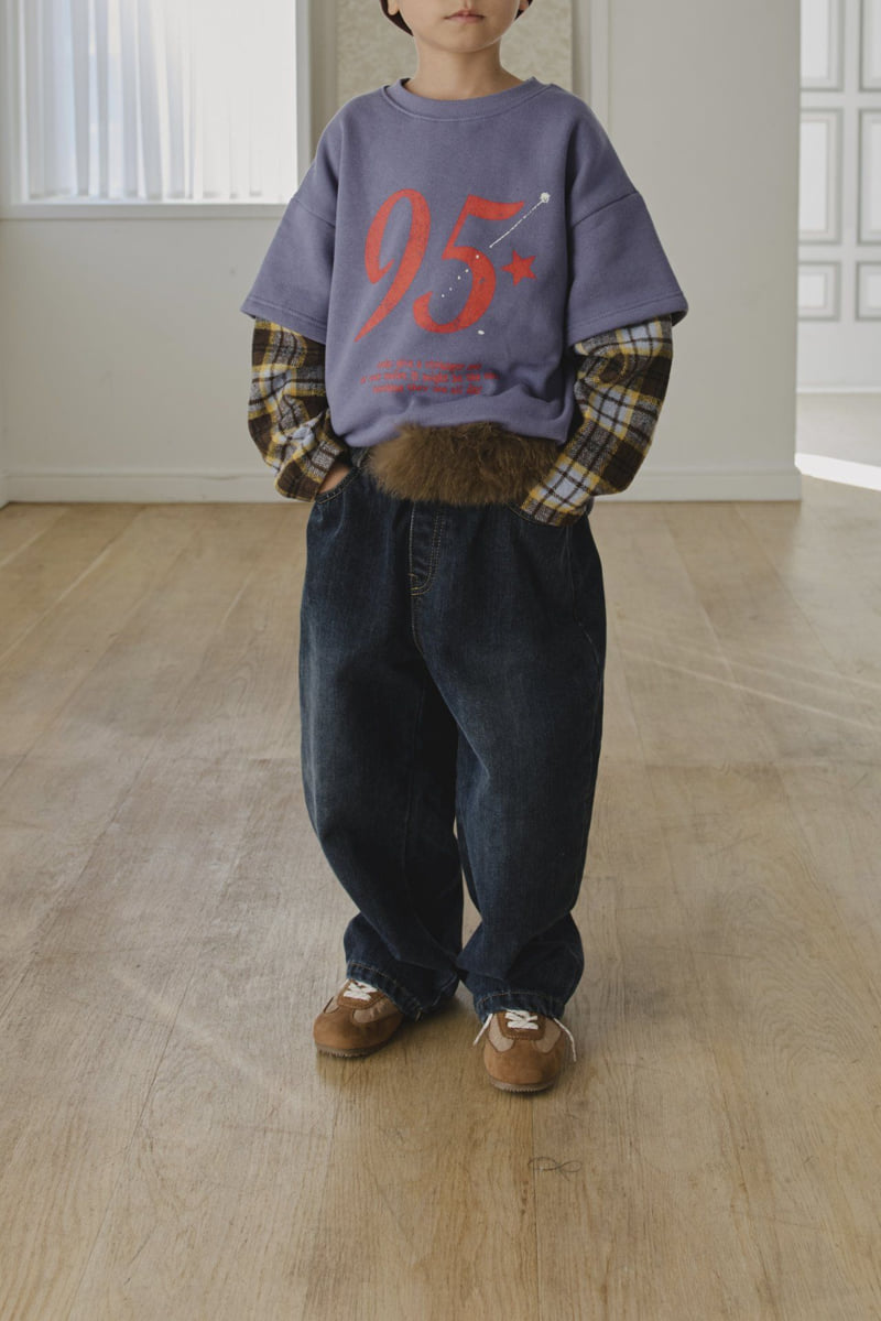Hikiki - Korean Children Fashion - #prettylittlegirls - Brushed Curve Jeans - 9