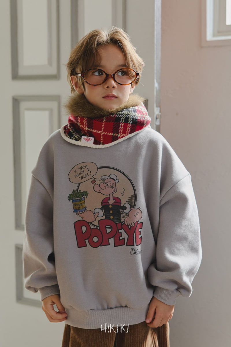 Hikiki - Korean Children Fashion - #stylishchildhood - Popeye Speech Bubble Sweatshirt
