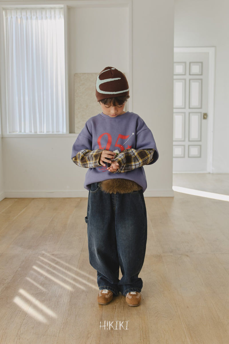 Hikiki - Korean Children Fashion - #stylishchildhood - Brushed Curve Jeans - 12