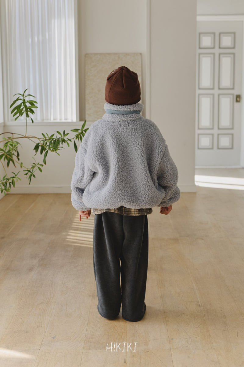 Hikiki - Korean Children Fashion - #toddlerclothing - Half Neck Fleece Zip-Up - 9