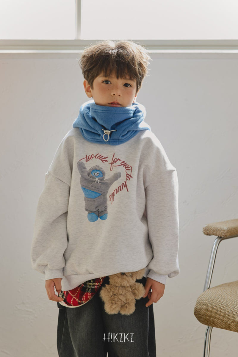 Hikiki - Korean Children Fashion - #toddlerclothing - Hug Sweatshirt - 5