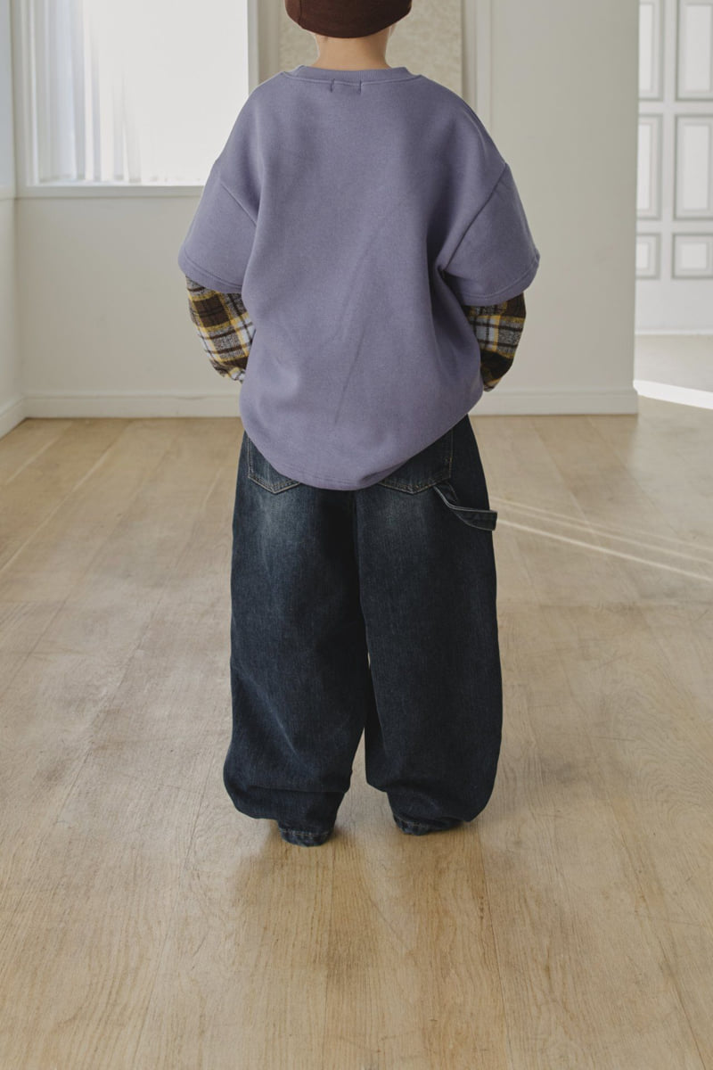 Hikiki - Korean Children Fashion - #toddlerclothing - Brushed Curve Jeans - 11