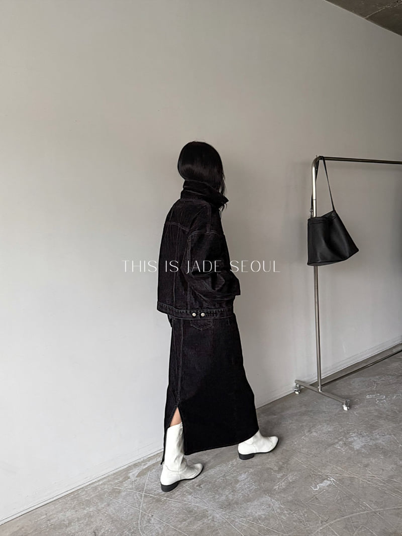 Jade Market - Korean Women Fashion - #momslook - Dust Velvet Skirt - 2