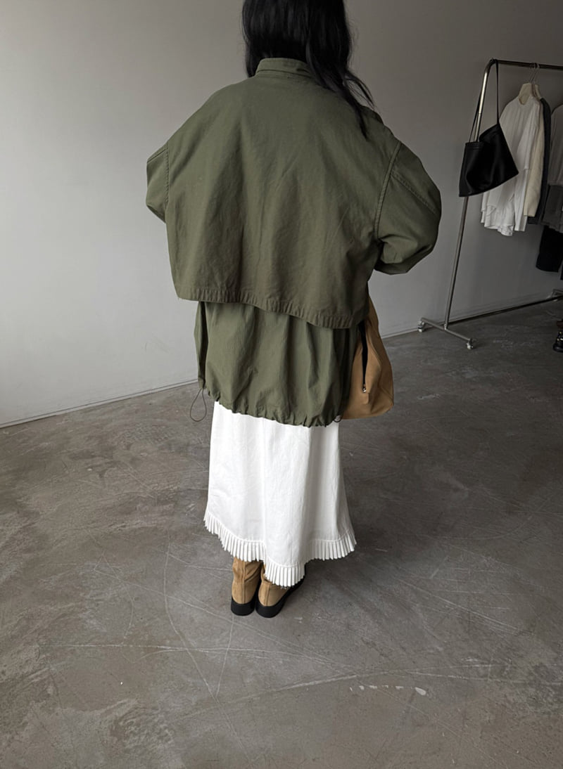 Jade Market - Korean Women Fashion - #momslook - Ribbed Field Jacket - 12
