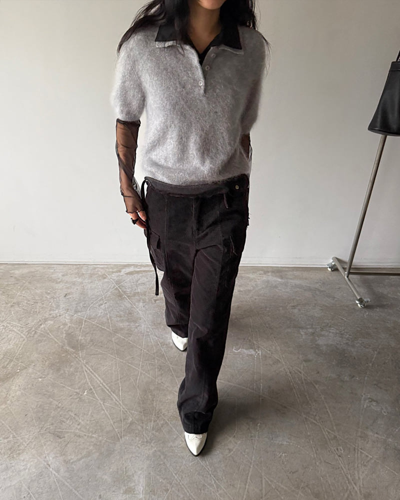 Jade Market - Korean Women Fashion - #momslook - Corduroy Pocket Pants - 10