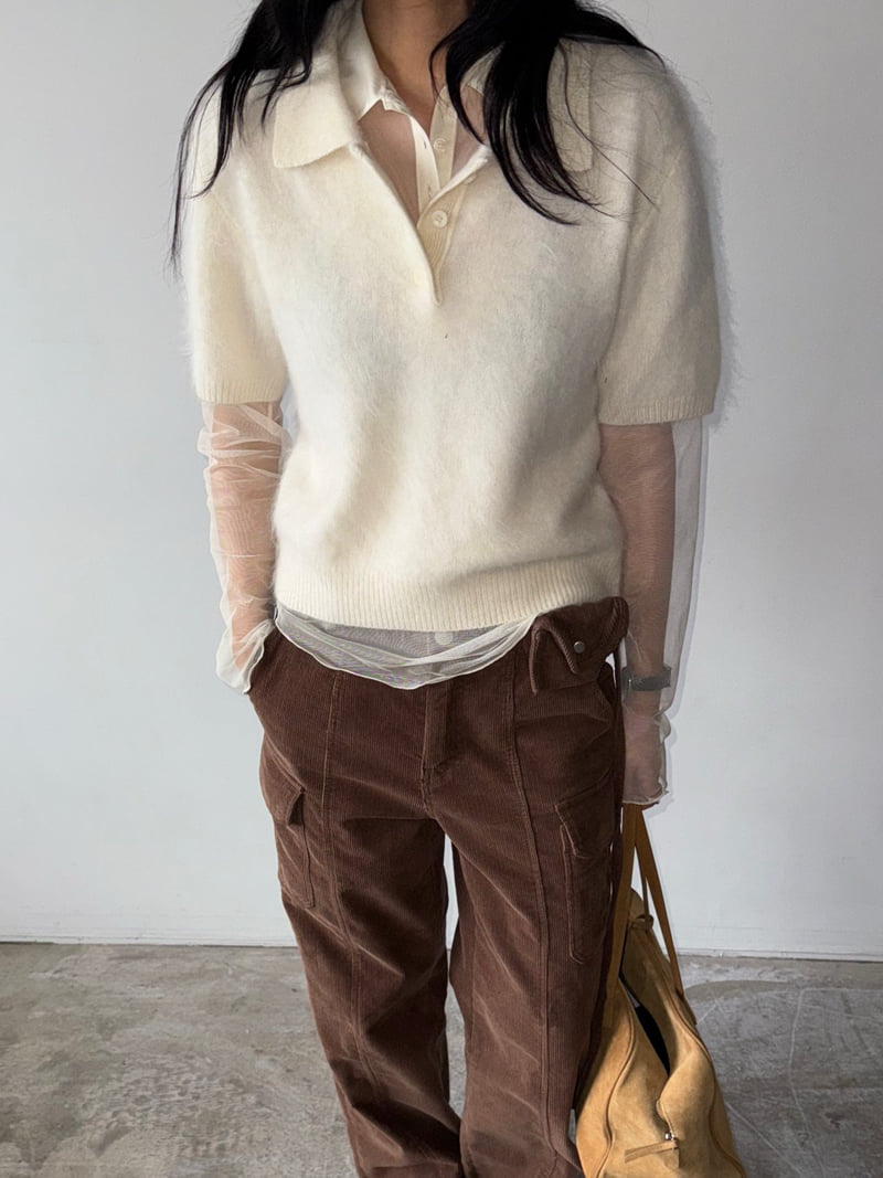 Jade Market - Korean Women Fashion - #momslook - Corduroy Pocket Pants - 12
