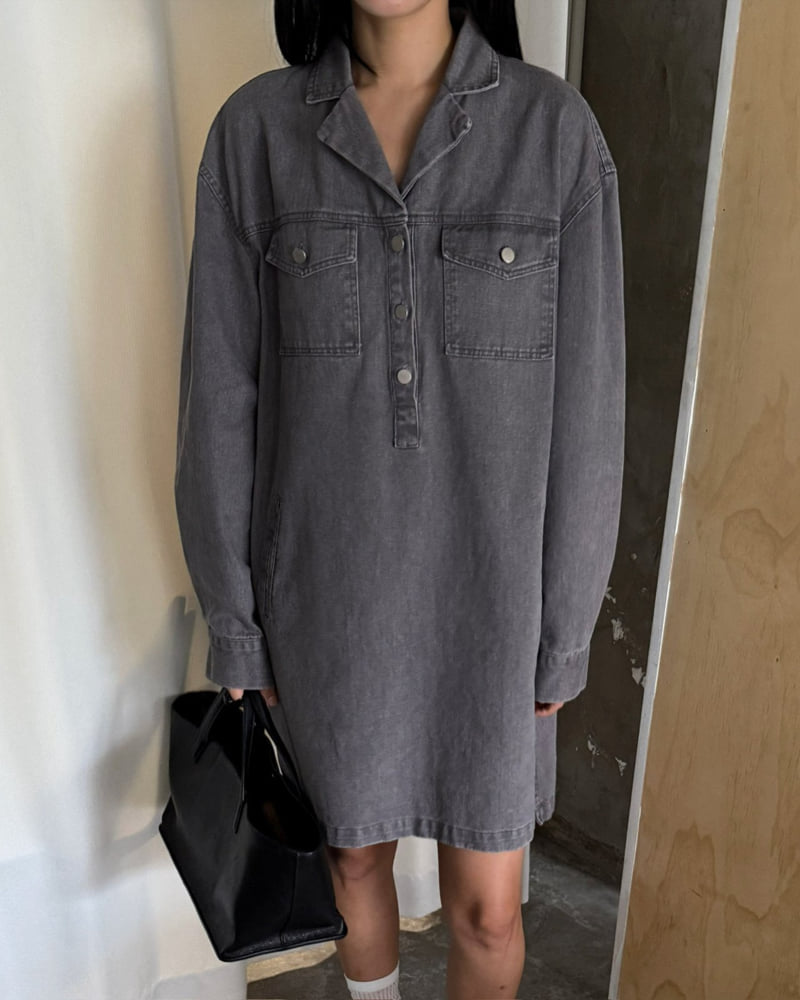 Jade Market - Korean Women Fashion - #shopsmall - Half Open One-Piece - 7