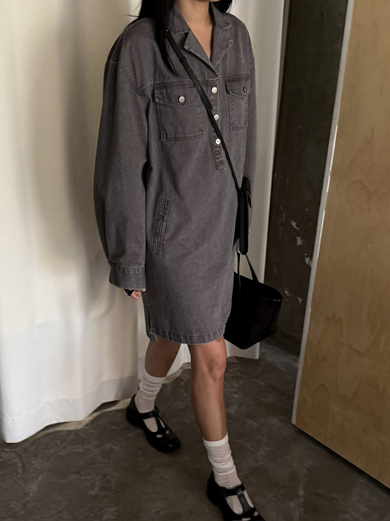 Jade Market - Korean Women Fashion - #thatsdarling - Half Open One-Piece - 8