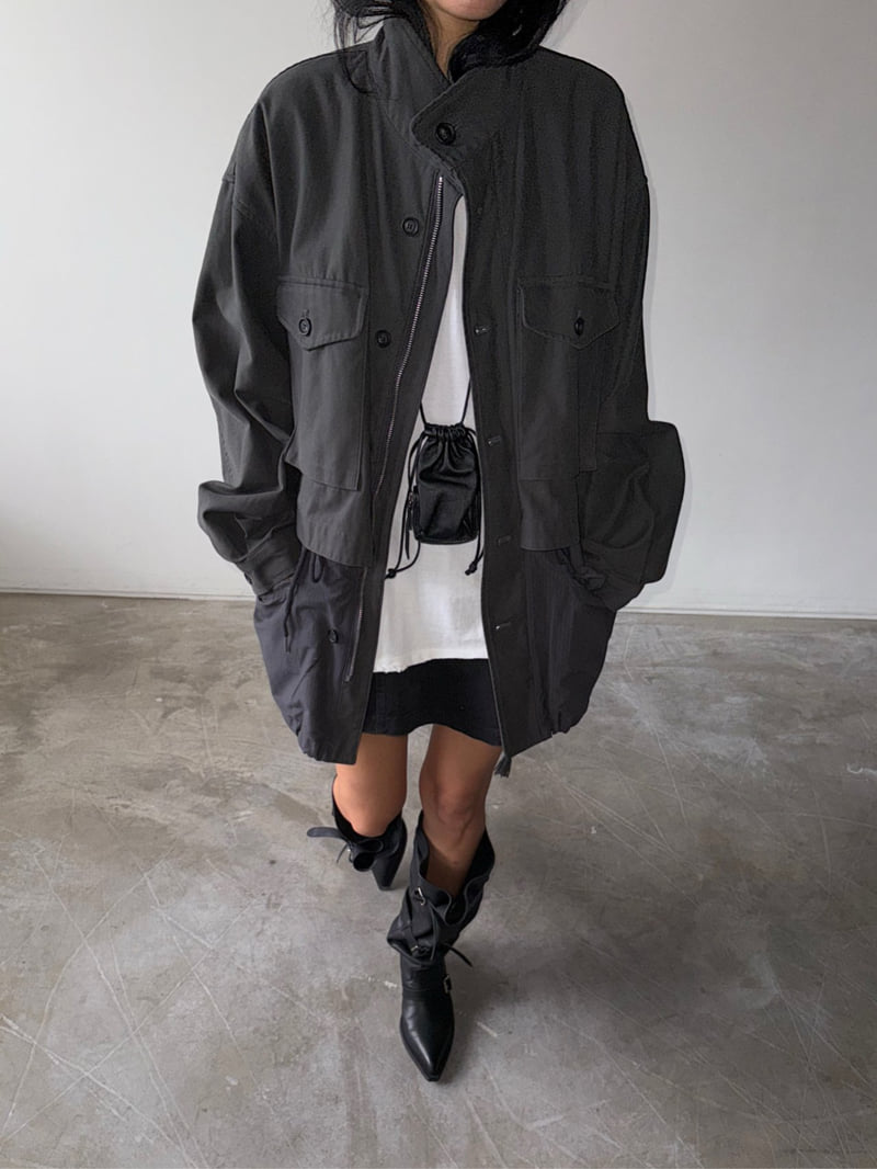 Jade Market - Korean Women Fashion - #thatsdarling - Ribbed Field Jacket - 6