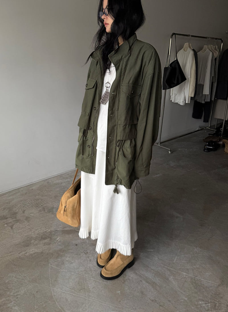 Jade Market - Korean Women Fashion - #thelittlethings - Ribbed Field Jacket - 7