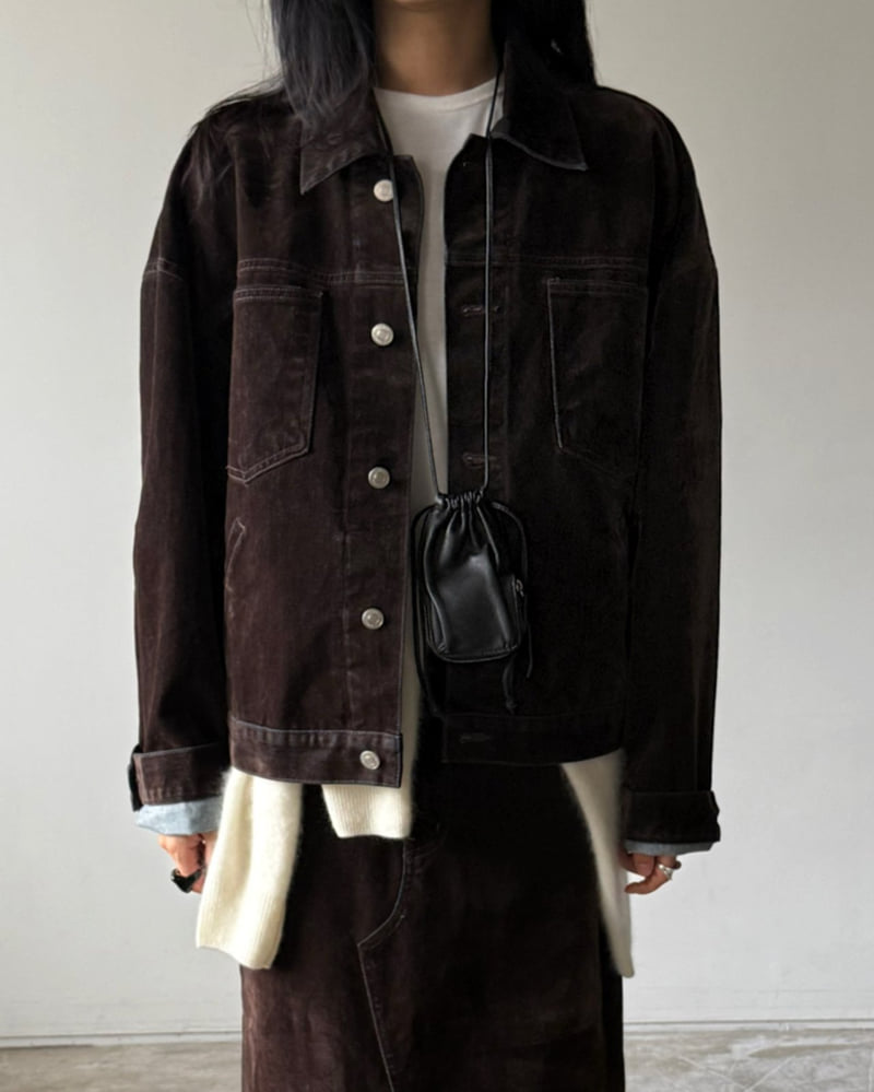 Jade Market - Korean Women Fashion - #womensfashion - Dust Velvet Jacket - 10