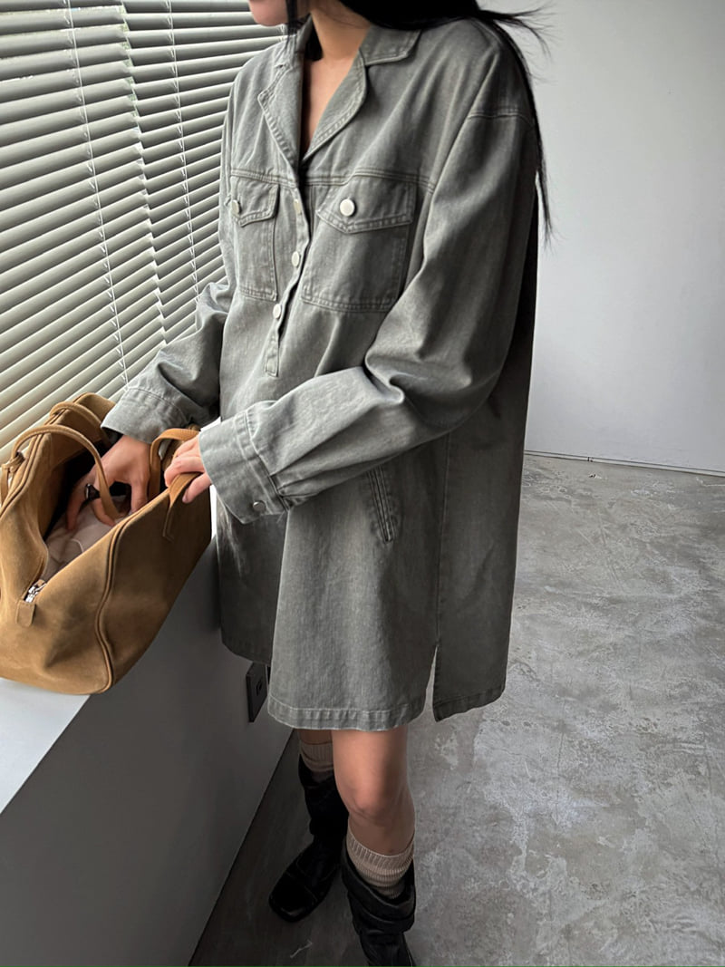 Jade Market - Korean Women Fashion - #womensfashion - Half Open One-Piece