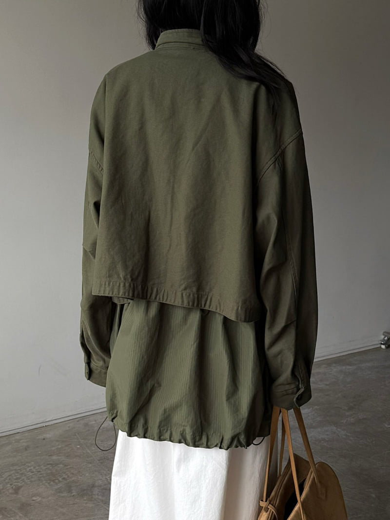 Jade Market - Korean Women Fashion - #womensfashion - Ribbed Field Jacket - 9