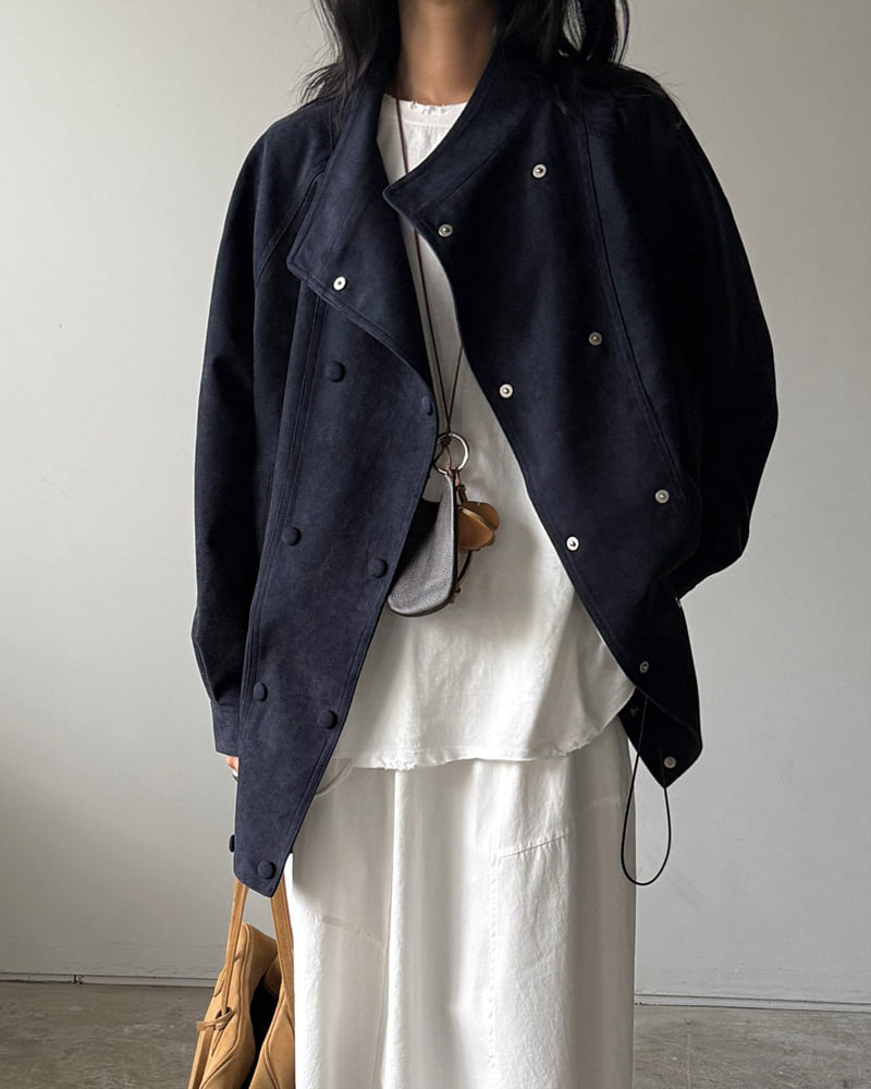 Jade Market - Korean Women Fashion - #womensfashion - Double Suede Jacket - 12