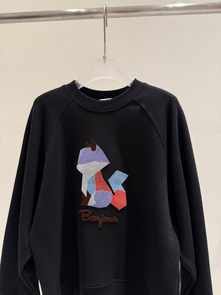 Janie - Korean Women Fashion - #thelittlethings - Bonjour Sweatshirt - 3
