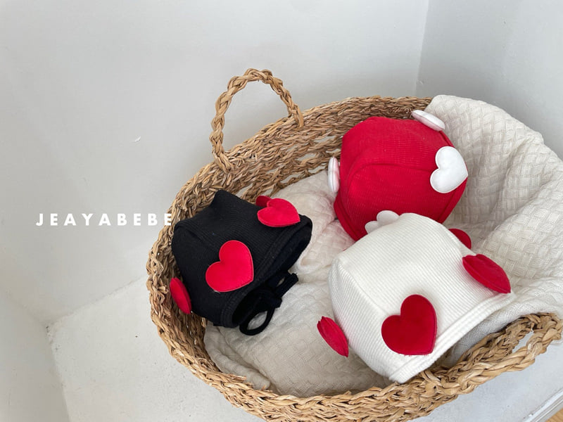 Jeaya & Mymi - Korean Baby Fashion - #onlinebabyshop - Heart Heart Bonnet - 4