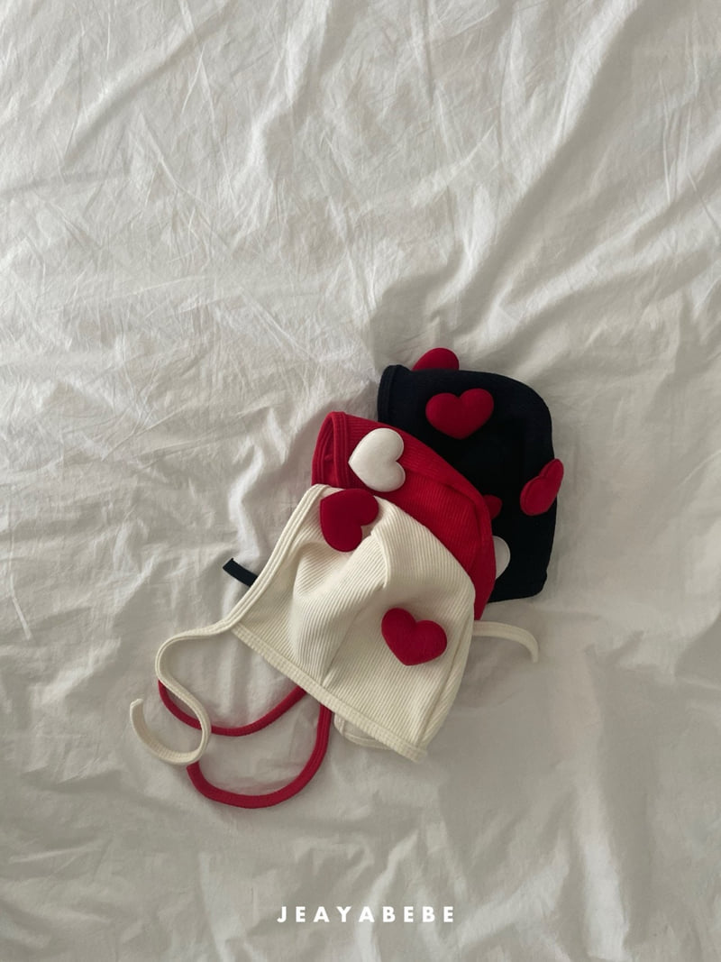 Jeaya & Mymi - Korean Baby Fashion - #onlinebabyshop - Heart Heart Bonnet - 3