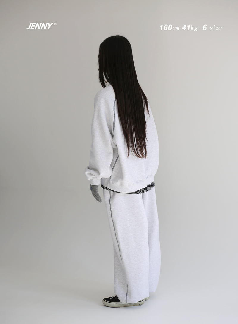 Jenny Basic - Korean Children Fashion - #childofig - Stitch Fleece Jogger Pants - 6