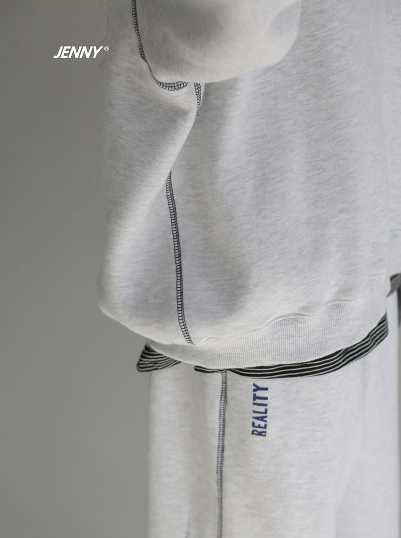 Jenny Basic - Korean Children Fashion - #designkidswear - Stitch Fleece Jogger Pants - 8