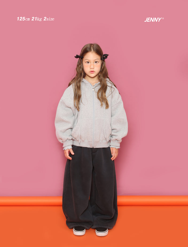 Jenny Basic - Korean Children Fashion - #fashionkids - Basic Brushed Hoodie Zip-up - 9