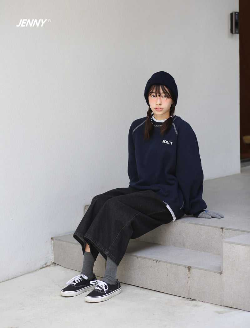 Jenny Basic - Korean Children Fashion - #kidsshorts - Stitch Fleece Sweatshirt - 8