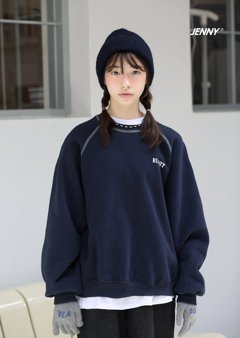 Jenny Basic - Korean Children Fashion - #kidzfashiontrend - Stitch Fleece Sweatshirt - 10