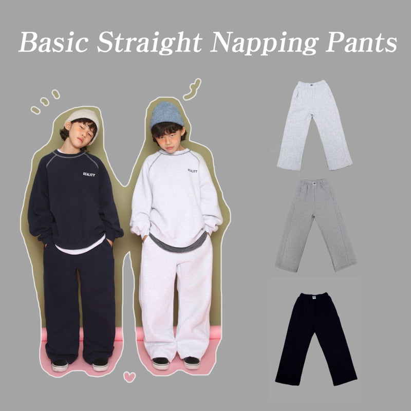 Jenny Basic - Korean Children Fashion - #prettylittlegirls - Basic Straight Fleece Pants