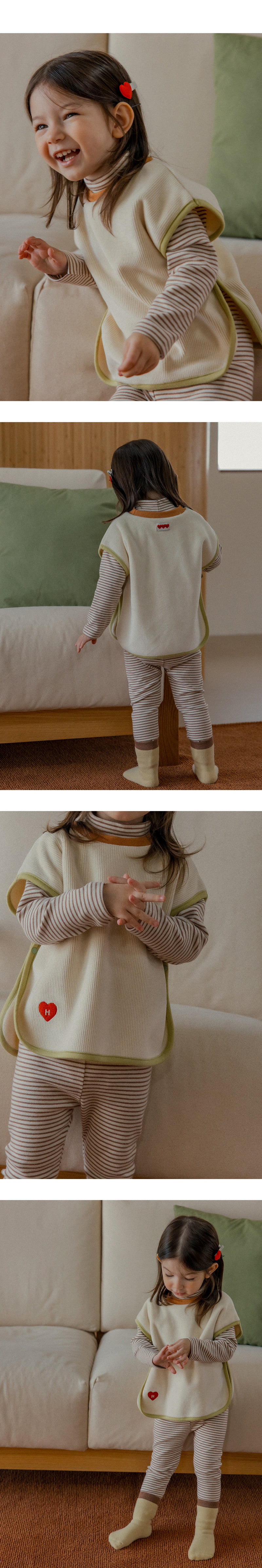 Kids Clara - Korean Baby Fashion - #babyboutique - Eli Double Velour Tunic Vest - 6