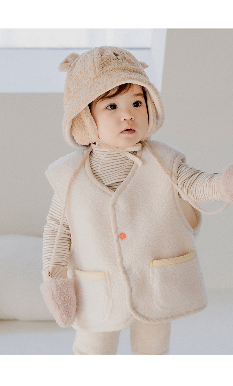Kids Clara - Korean Baby Fashion - #babyboutique - Estelle Winter Baby Bucket Hat - 3
