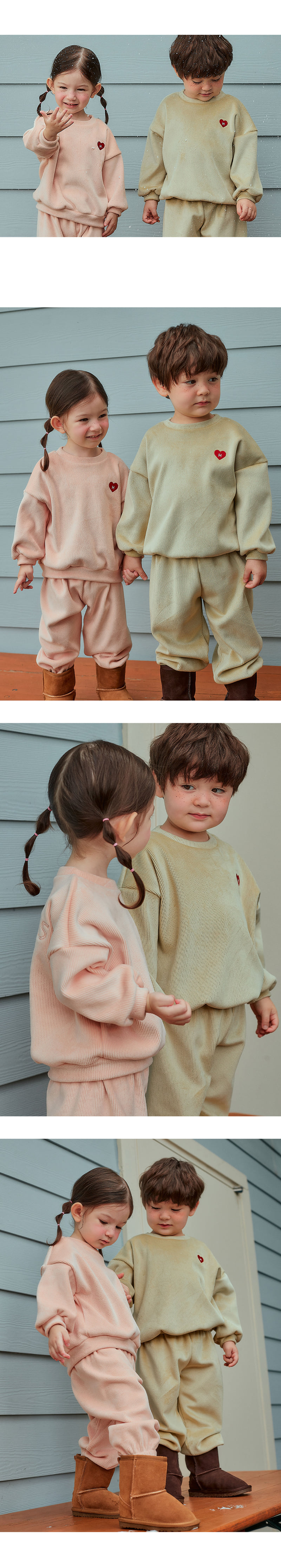 Kids Clara - Korean Baby Fashion - #babyboutique - Mellow Double Velour Set - 6