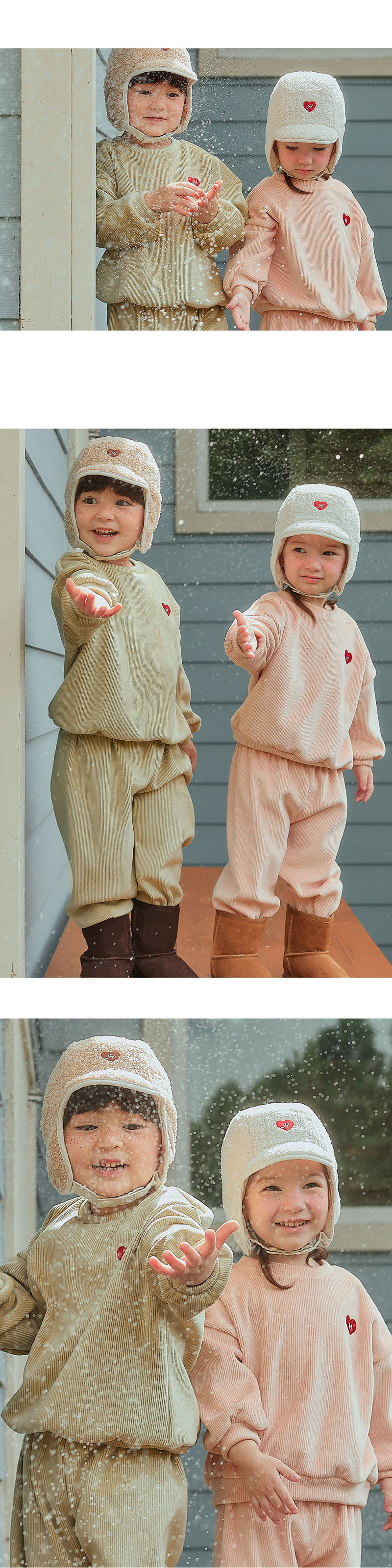 Kids Clara - Korean Baby Fashion - #babyboutique - Mellow Double Velour Set - 7